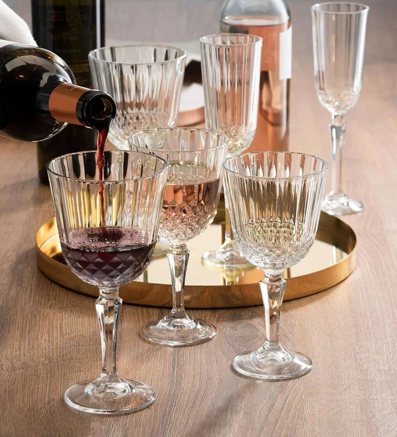 Vinglassæt (6 dele) Opviq PB-440230 (8,5 x 8,5 x 17 cm) Transparent - Transparent - Husholdning - Bar & vin - Vintilbehør