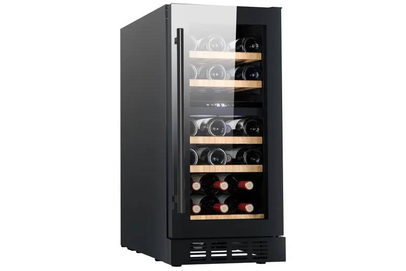 Indbygget vinkøler til 26 flasker med LED-belysning, undefined