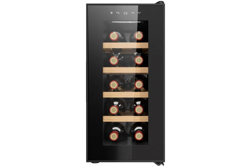 Vinkøler til 10 flasker med LED-belysning - Husholdning - Hvidevarer - Køleskabe & frysere - Køleksab - Vinkøler