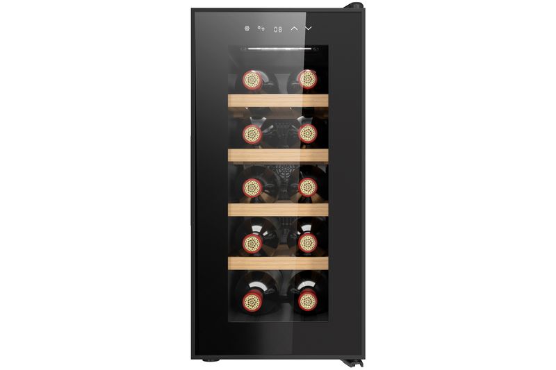 Vinkøler til 10 flasker med LED-belysning - Husholdning - Hvidevarer - Køleskabe & frysere - Køleksab - Vinkøler
