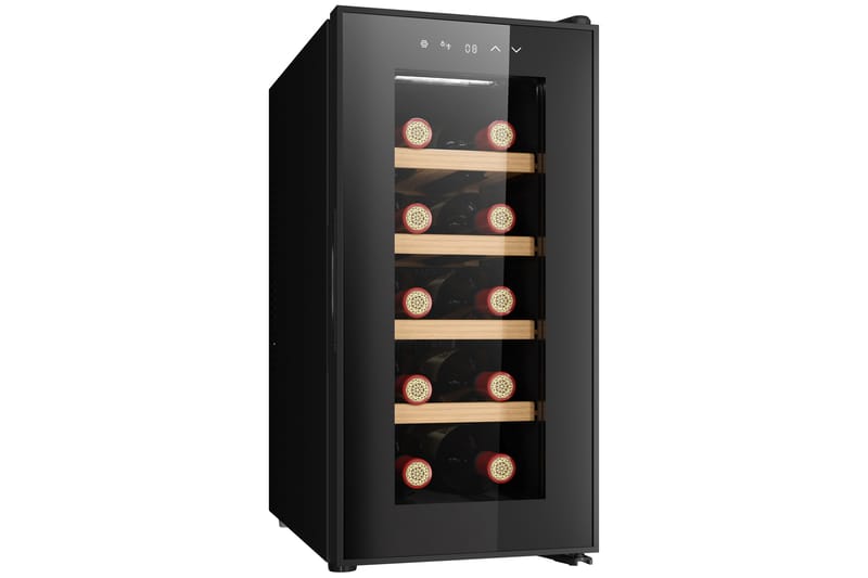 Vinkøler til 10 flasker med LED-belysning - Husholdning - Hvidevarer - Køleskabe & frysere - Køleksab - Vinkøler