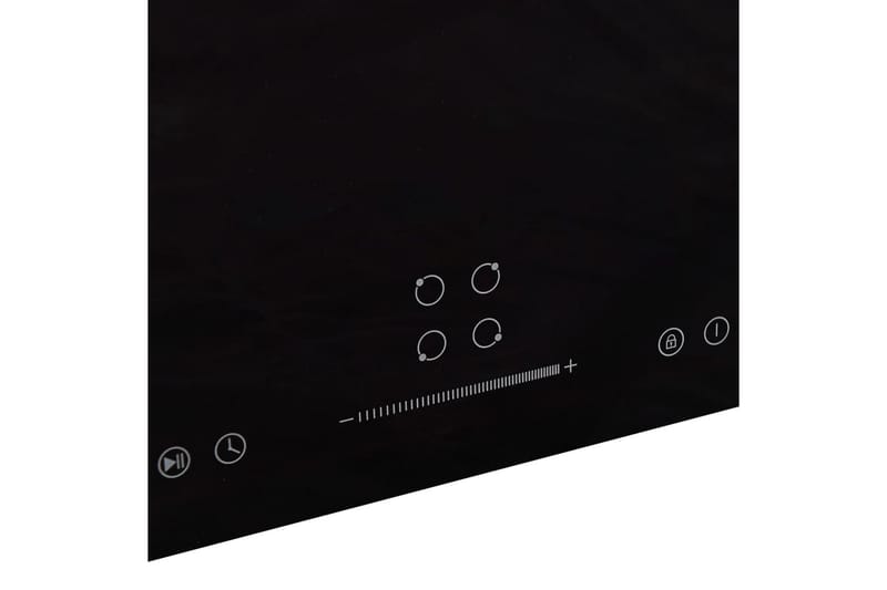 Induktionskogeplade 4 Varmezoner Touch-Panel Glas 77cm 7000W - Sort - Husholdning - Hvidevarer - Komfur