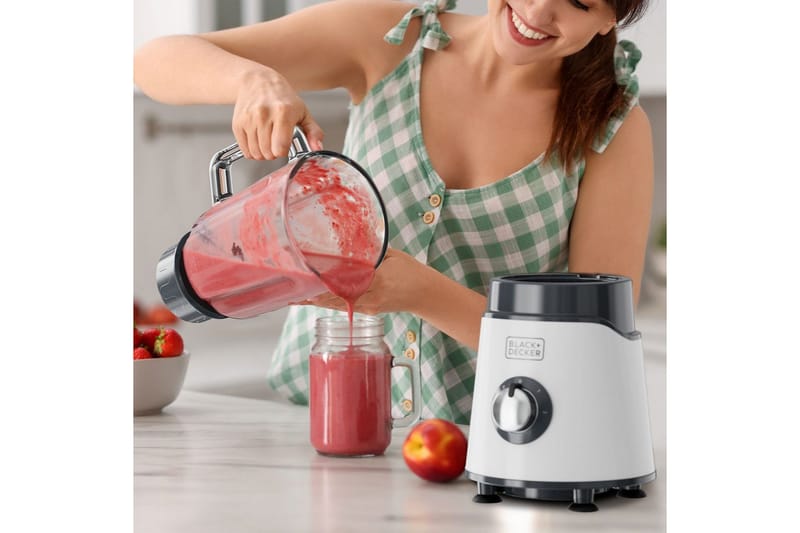 Blender Black+Decker 750W Hvid - Hvid - Husholdning - Køkkenmaskiner - Blande & hakke