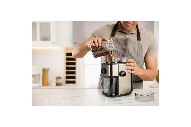Elektrisk Kaffekværn Black+Decker 150W - Grå - Husholdning - Køkkenmaskiner - Kaffemaskine & kaffetilbehør