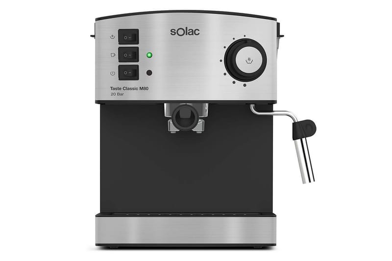Espressomaskine Solac Taste Classic M80 Inox Mat Silver - Mat Silver - Husholdning - Køkkenmaskiner - Kaffemaskine & kaffetilbehør