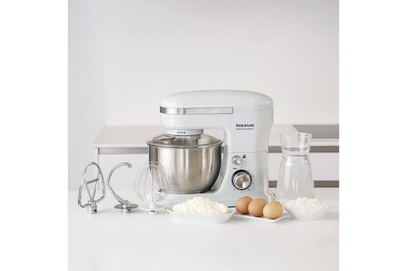 Køkkenmaskine Taurus Mixing Chef Compact 4L Hvid - Husholdning - Køkkenmaskiner - Blande & hakke