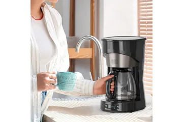 Kaffemaskine Black+Decker LCD 12 Kopper - Sølv - Husholdning - Køkkenmaskiner - Kaffemaskine & kaffetilbehør - Kaffebrygger