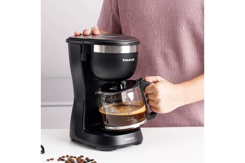 Kaffemaskine Taurus Verona Sort 12 kopper - 12 kopper - Husholdning - Køkkenmaskiner - Kaffemaskine & kaffetilbehør