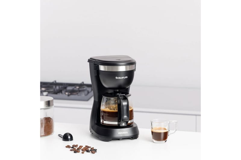 Kaffemaskine Taurus Verona Sort 6 kopper - 6 kopper - Husholdning - Køkkenmaskiner - Kaffemaskine & kaffetilbehør