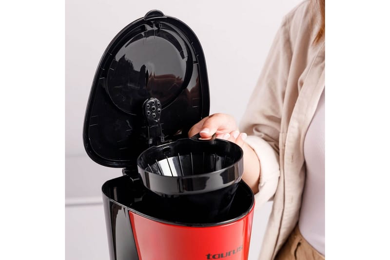 Kaffemaskine Taurus Verona Vintage 12 Kopper Rød - Rød - Husholdning - Køkkenmaskiner - Kaffemaskine & kaffetilbehør