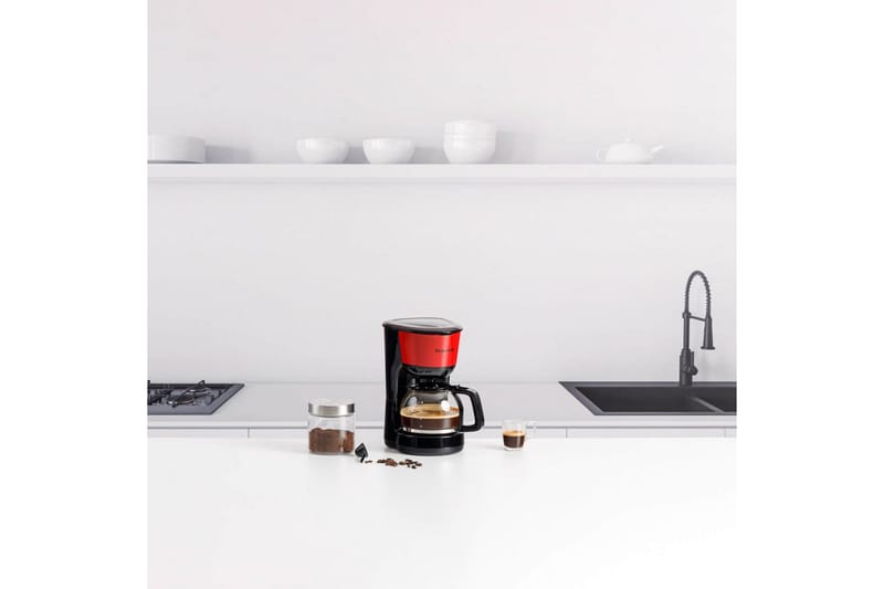 Kaffemaskine Taurus Verona Vintage 12 Kopper - Rød - Husholdning - Køkkenmaskiner - Kaffemaskine & kaffetilbehør