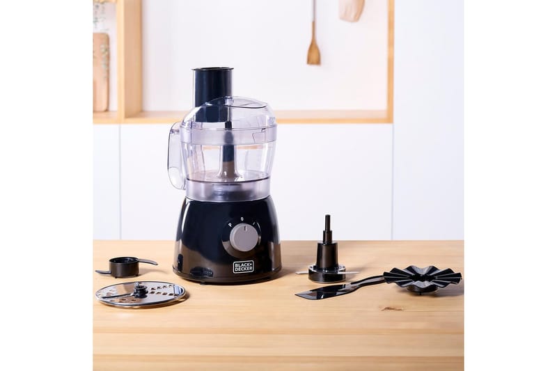 Madprocessor Black+Decker 600W Sort - Sort - Husholdning - Køkkenmaskiner - Blande & hakke