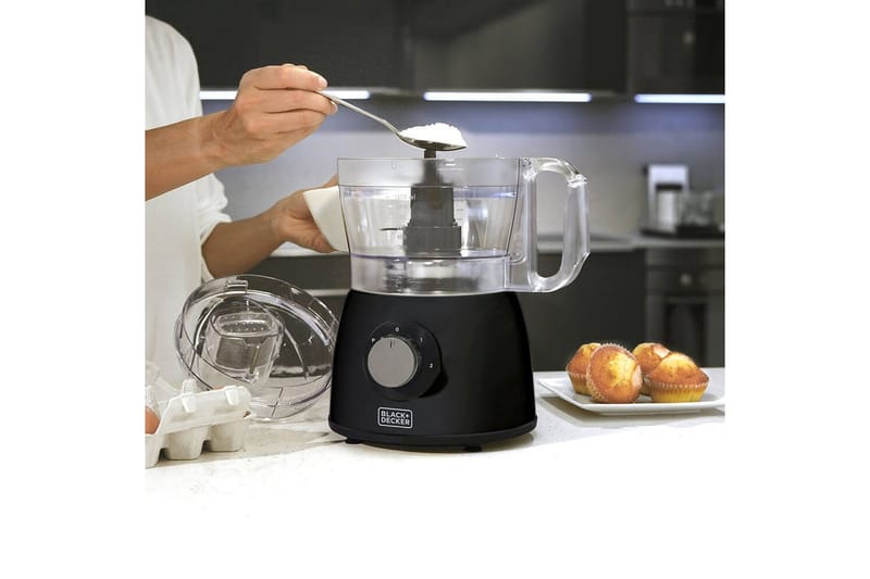 Madprocessor Black+Decker 600W Sort - Sort - Husholdning - Køkkenmaskiner - Blande & hakke