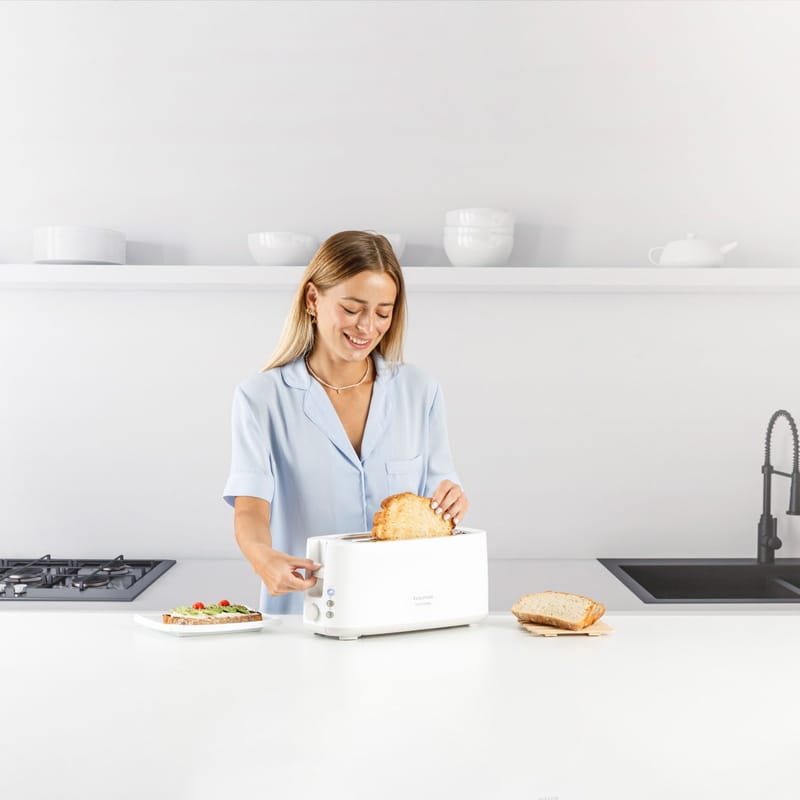 Brødrister Taurus Toastissimo Lang sprække Hvid - hvid - Husholdning - Køkkenmaskiner - Opvarming & koge