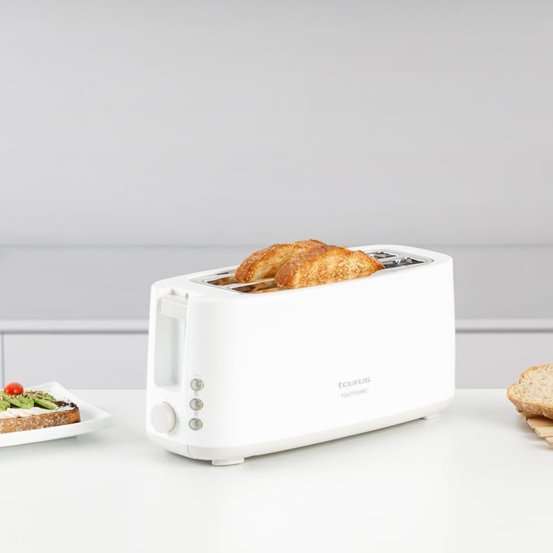 Brødrister Taurus Toastissimo Lang sprække Hvid - hvid - Husholdning - Køkkenmaskiner - Opvarming & koge