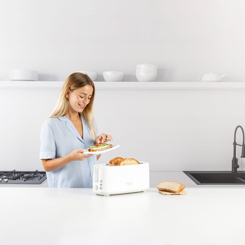 Brødrister Taurus Toastissimo Lang sprække Hvid - hvid - Husholdning - Køkkenmaskiner - Opvarming & koge