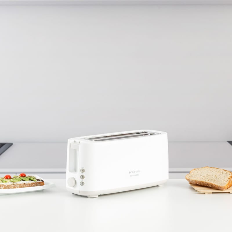 Brødrister Taurus Toastissimo Lang sprække Hvid - hvid - Husholdning - Køkkenmaskiner - Opvarming & koge