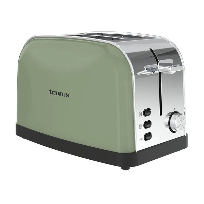 Brødrister Taurus Vintage 2 Olive To skiver Olive, oliven