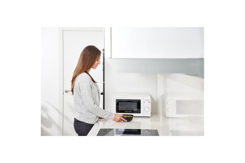 Mikroovn Black+Decker 700W 20L Hvid - Hvid - Husholdning - Køkkenmaskiner - Opvarming & koge