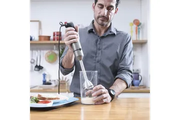 Stavblender Black+Decker 1200W Børstet Stål - Sølv - Husholdning - Køkkenmaskiner - Blande & hakke
