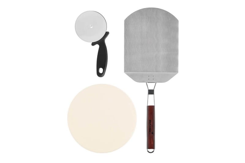 Pizzabagssæt Mustang 3 dele, Sølv