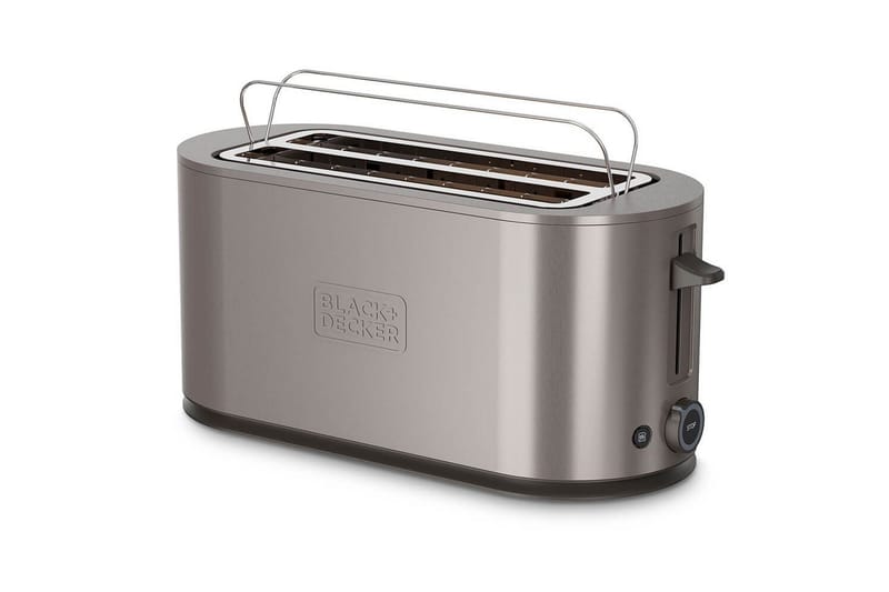 Brødrister Black+Decker 2 Rum Rustfrit Stål 38cm - 38cm - Husholdning - Madlavning & Bagning - Køkkenudstyr