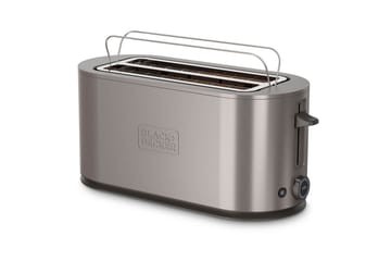 Brødrister Black+Decker 2 Rum Rustfrit Stål - Sølv - Husholdning - Madlavning & Bagning - Køkkenudstyr