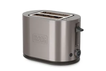 Brødrister Black+Decker 2 Rum Rustfrit Stål - Sølv - Husholdning - Madlavning & Bagning - Køkkenudstyr