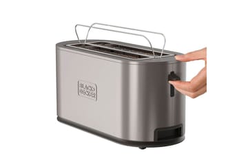Brødrister Black+Decker 2 Rum Rustfrit Stål - Sølv - Husholdning - Madlavning & Bagning - Køkkenudstyr