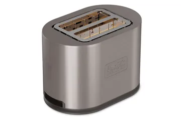 Brødrister Black+Decker 2 Rum Rustfrit Stål - Sølv - Husholdning - Madlavning & Bagning - Køkkenudstyr