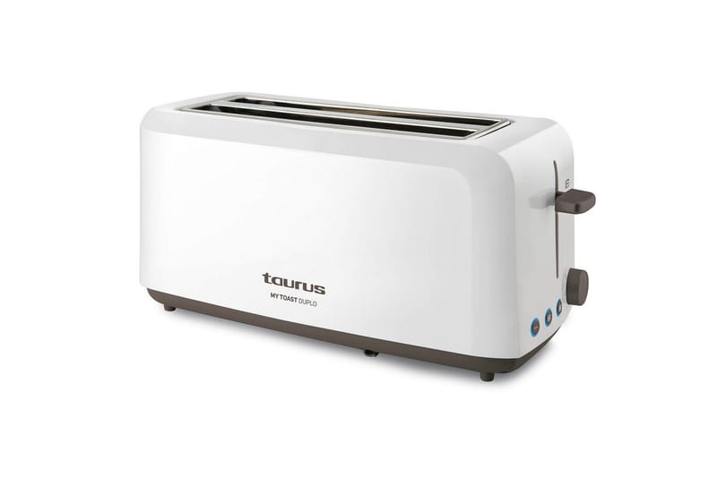 Brødrister Taurus Mytoast 2 Rum Hvid - Husholdning - Madlavning & Bagning - Køkkenudstyr