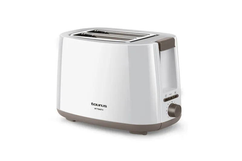 Brødrister Taurus Mytoast II 2 Rum Hvid, Sølv