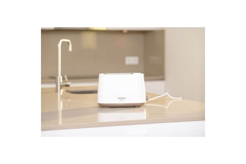 Brødrister Taurus Mytoast II 2 Rum Hvid - Sølv - Husholdning - Madlavning & Bagning - Køkkenudstyr