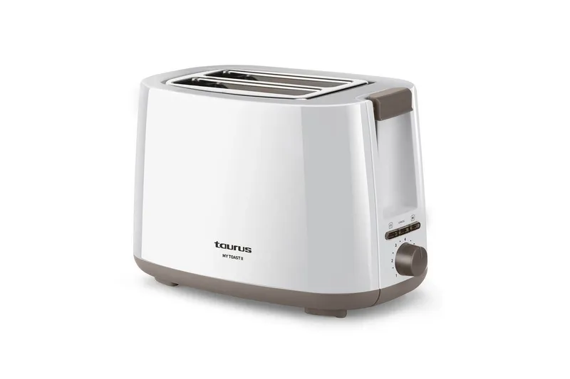 Brødrister Taurus Mytoast II 2 Rum Hvid, Sølv