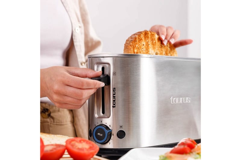 Brødrister Taurus Mytoast Legend 1 Rum Rustfrit Stål - Sølv - Husholdning - Madlavning & Bagning - Køkkenudstyr