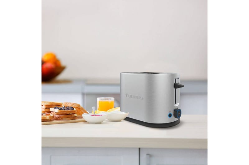 Brødrister Taurus Mytoast Legend 2 Rum Rustfrit Stål - Sølv||Krom - Husholdning - Madlavning & Bagning - Køkkenudstyr