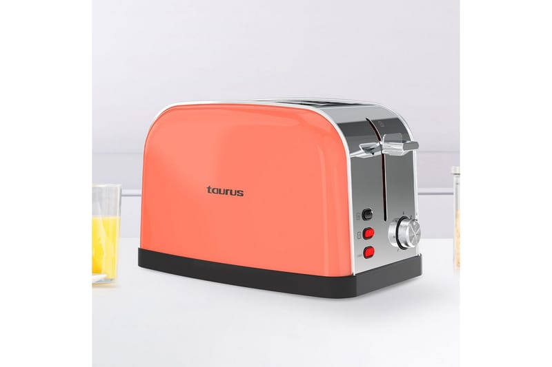 Brødrister Taurus Vintage 2 - Rød - Husholdning - Madlavning & Bagning - Køkkenudstyr
