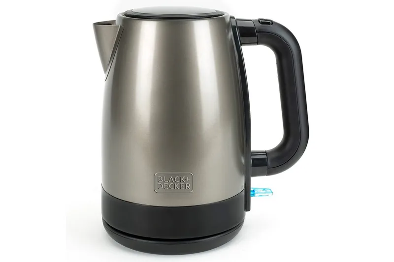 Elkedel Black+Decker 2200W 1,7L Børstet Rustfrit Stål, Sølv