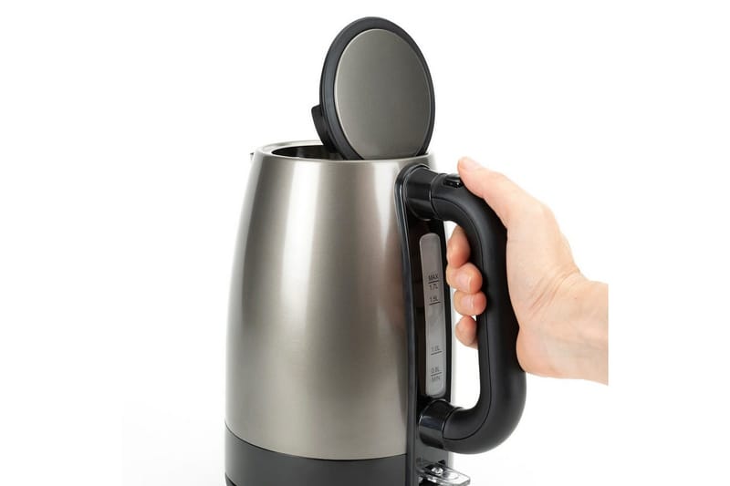 Elkedel Black+Decker 2200W 1,7L Børstet Rustfrit Stål - Sølv - Husholdning - Madlavning & Bagning - Køkkenudstyr