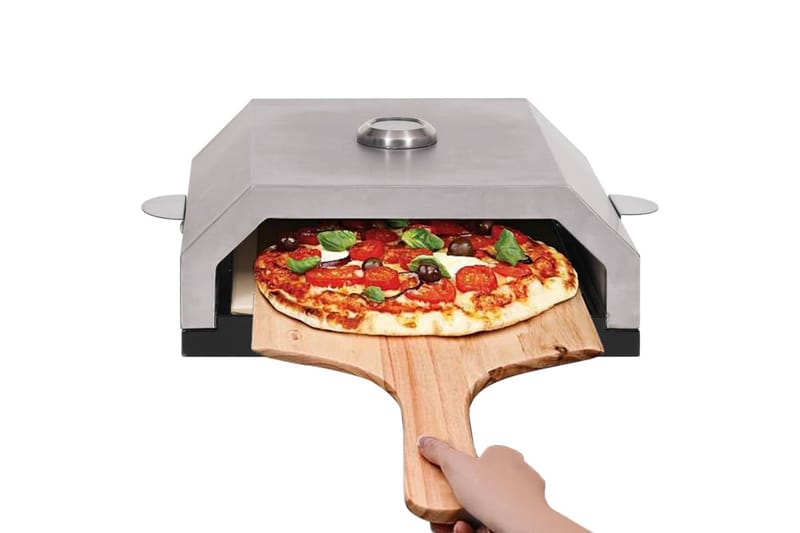 pizzaovn med keramisk sten til gas- eller kulgrill - Flerfarvet - Bage & pizzasten - Forme & bageplader