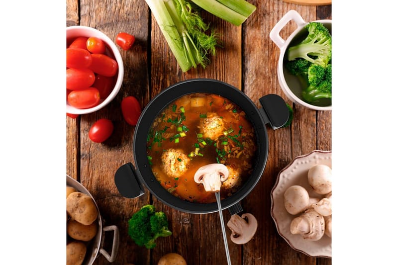 Fonduegryde Black+Decker 2L - Sølv - Husholdning - Madlavning & Bagning - Gryder og kasseroller - Fonduegryder