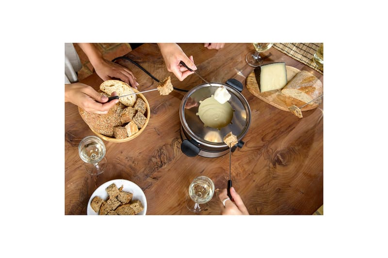 Fonduegryde Taurus 1000W - Sort||Sølv - Husholdning - Madlavning & Bagning - Gryder og kasseroller - Fonduegryder