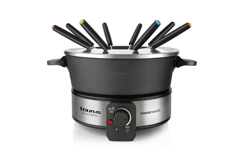 Fonduegryde Taurus 1000W, Sort||Sølv