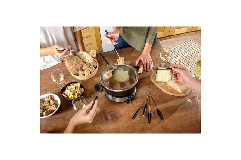 Fonduegryde Taurus 1000W - Sort||Sølv - Husholdning - Madlavning & Bagning - Gryder og kasseroller - Fonduegryder