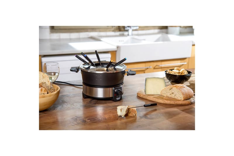 Fonduegryde Taurus 1000W - Sort||Sølv - Husholdning - Madlavning & Bagning - Gryder og kasseroller - Fonduegryder