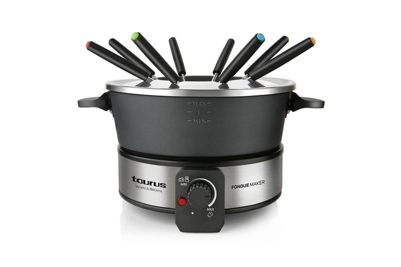 Fonduegryde Taurus 1000W, Sort||Sølv