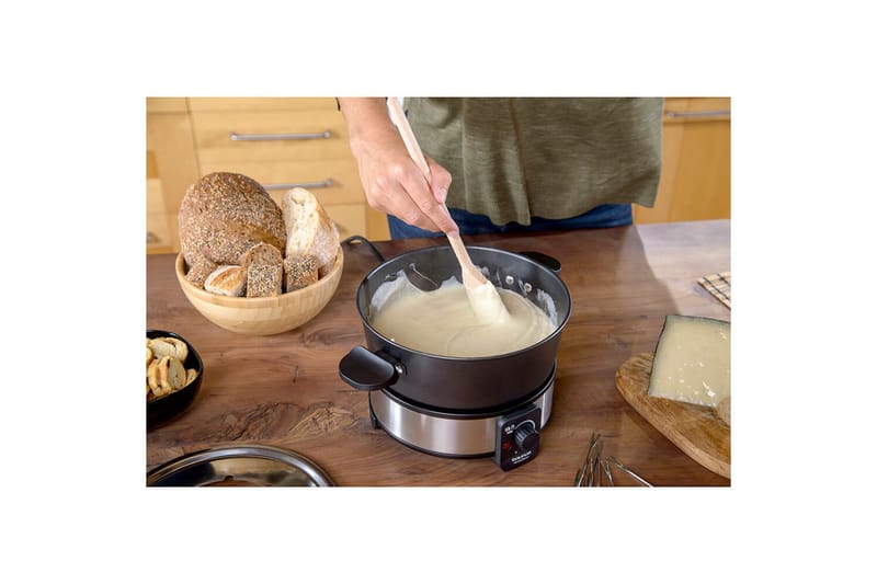 Fonduegryde Taurus 1000W - Sort||Sølv - Husholdning - Madlavning & Bagning - Gryder og kasseroller - Fonduegryder