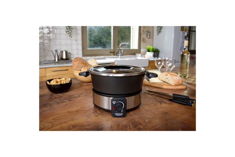 Fonduegryde Taurus 1000W - Sort||Sølv - Husholdning - Madlavning & Bagning - Gryder og kasseroller - Fonduegryder