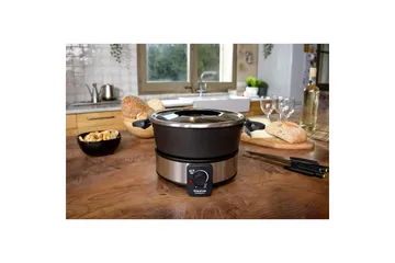 Fonduegryde Taurus 1000W - Sort||Sølv - Husholdning - Madlavning & Bagning - Gryder og kasseroller