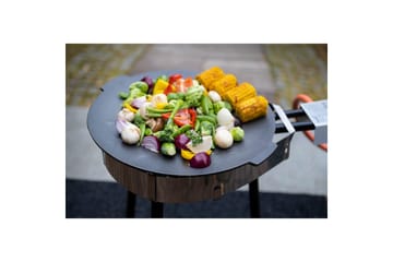 Stegepande Mustang Støbejern med Fødder 45cm - Sort - Husholdning - Madlavning & Bagning - Gryder og kasseroller